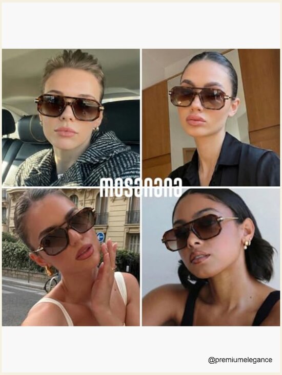 Small Retro Aviator Sunglasses with Polarized Lenses, UV400 Protection main image 4